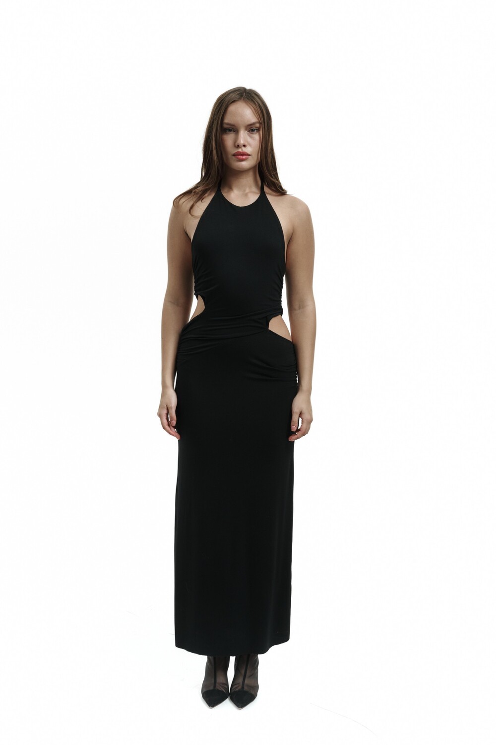 Dress with cutouts